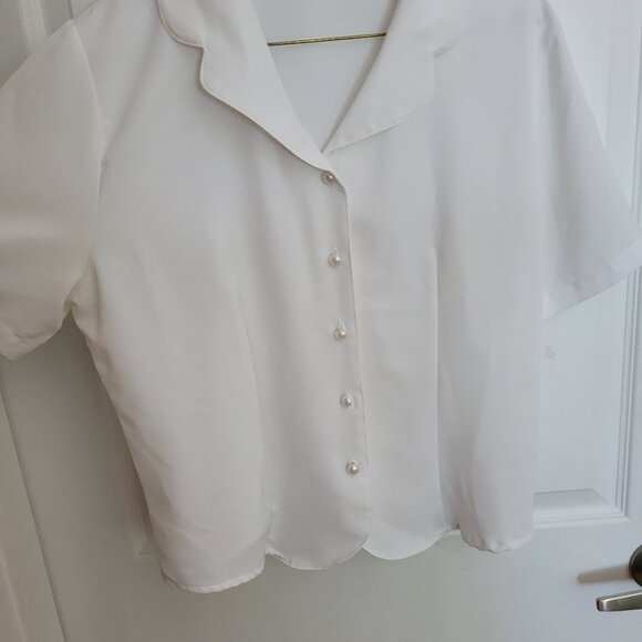 Vintage short sleeve blouse - Picture 2 of 8